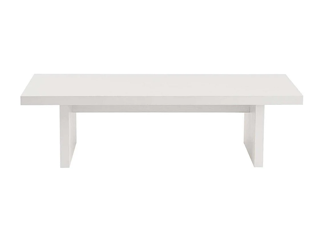 Ensemble table basse et 2 bouts de canapés gigognes Bernin Bois Blanc