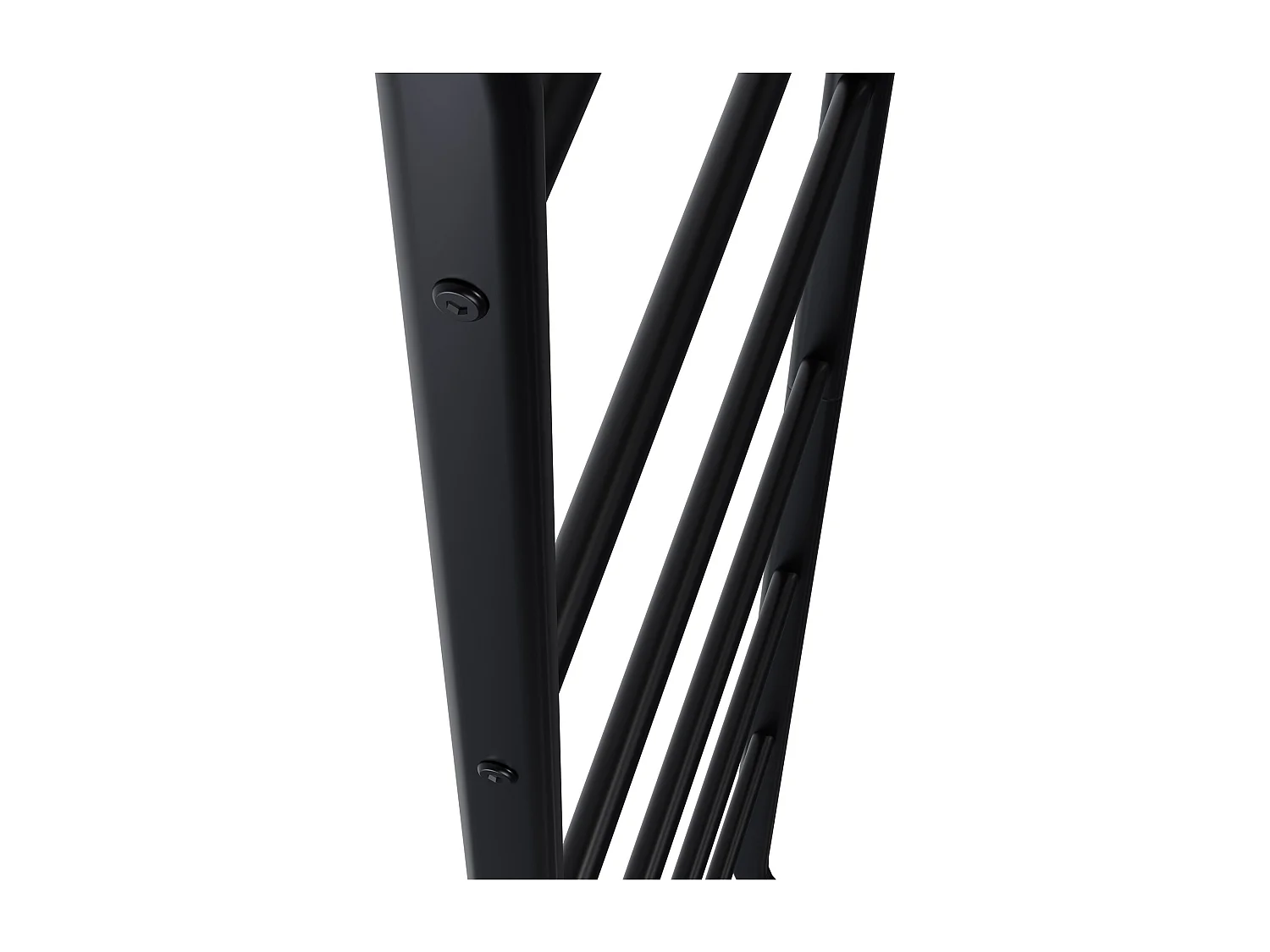 Porte-serviettes - Métal - 46 x 15 x 147cm - Noir - Elkin