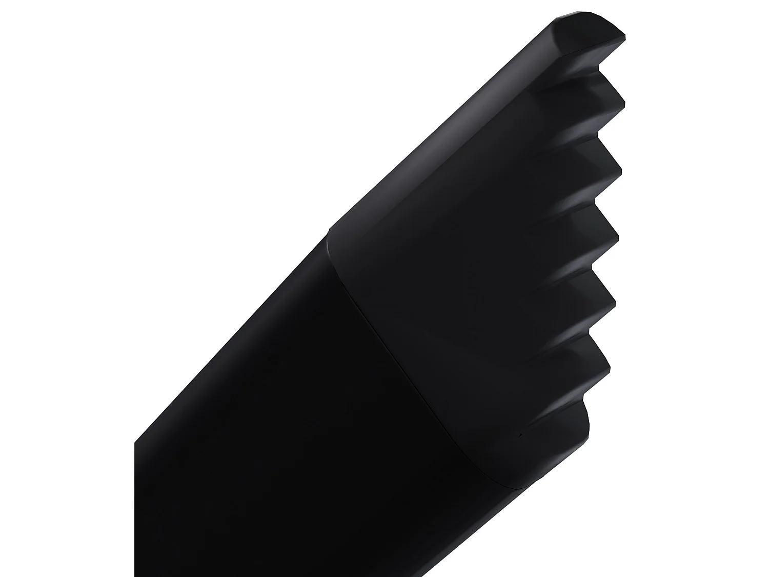 Porte-serviettes - Métal - 46 x 15 x 147cm - Noir - Elkin