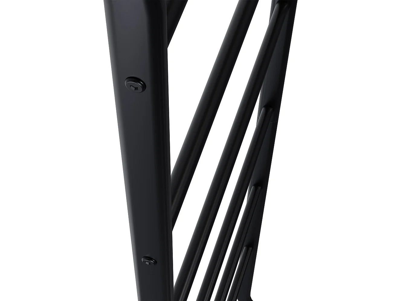 Porte-serviettes - Métal - 46 x 15 x 147cm - Noir - Elkin