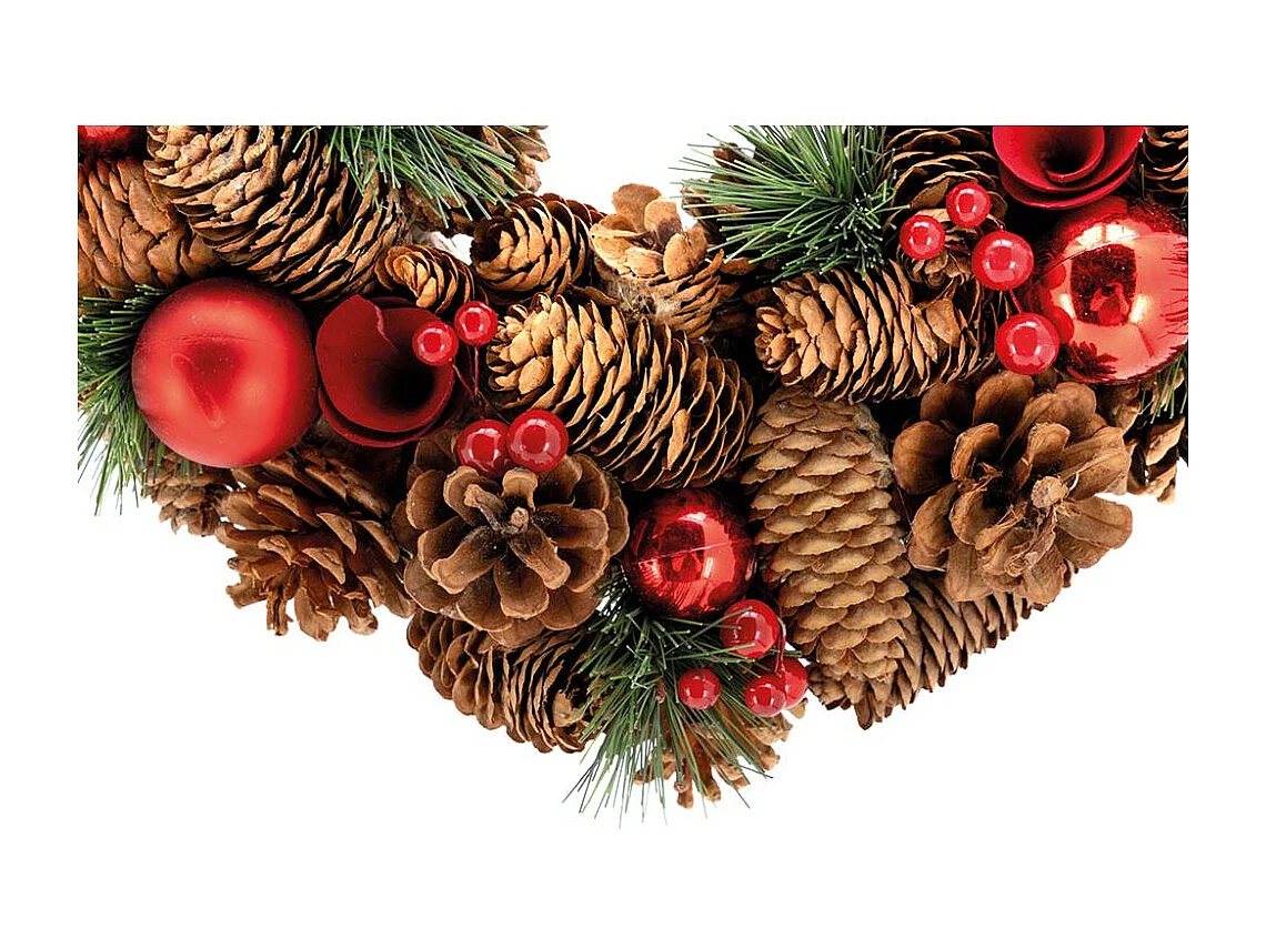 Couronne de Noël pomme de pin
