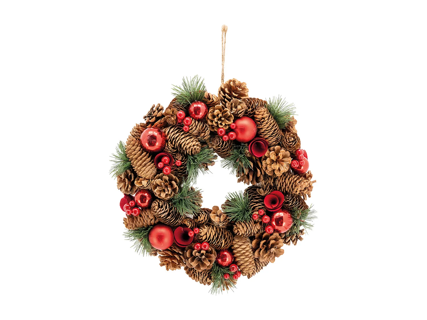 Couronne de Noël pomme de pin