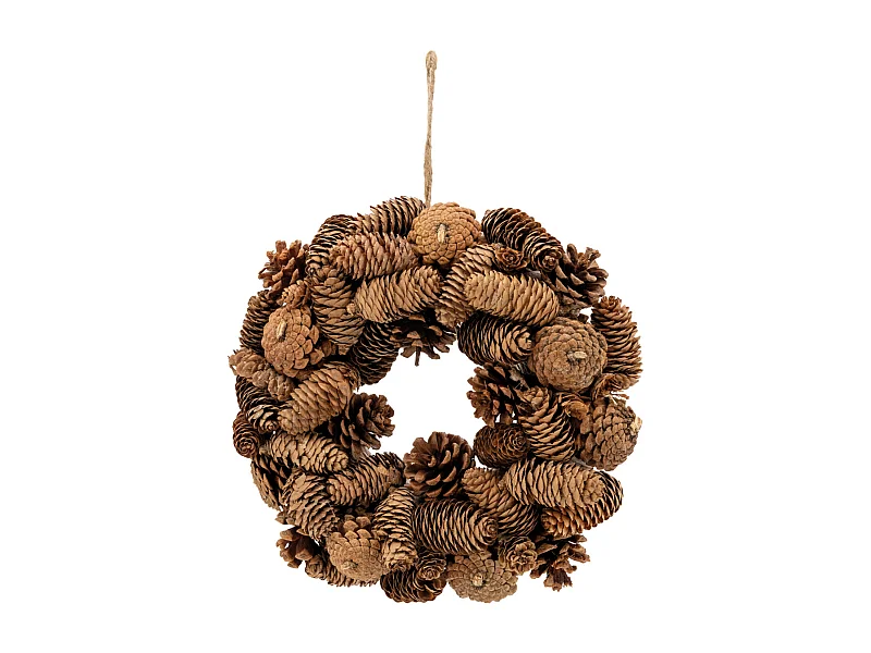 Couronne de Noël pomme de pin