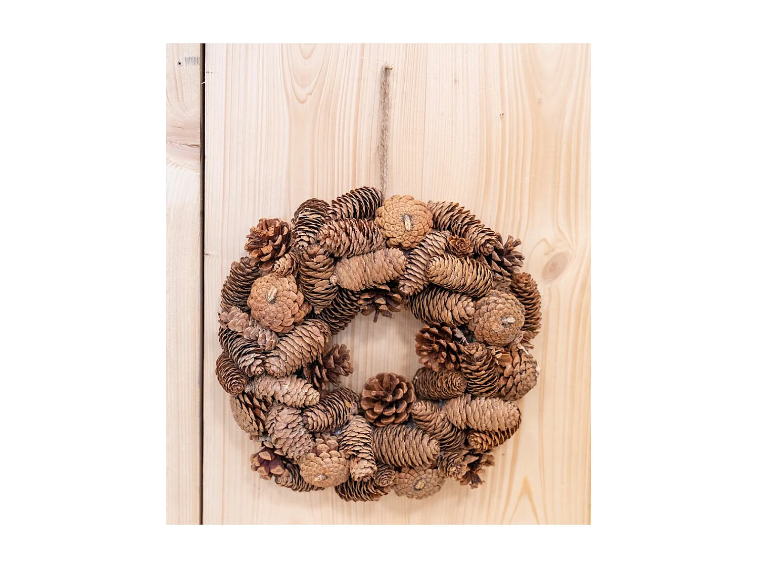 Couronne de Noël pomme de pin