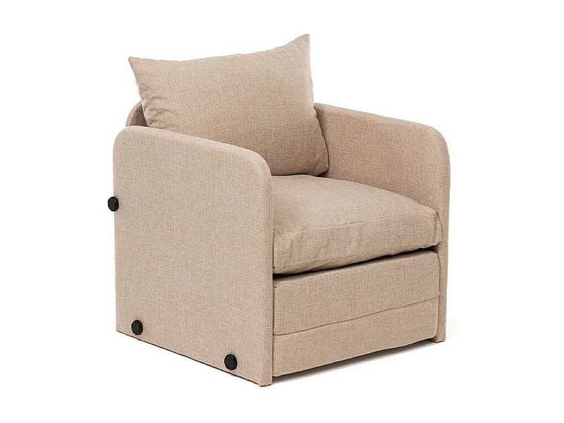Fauteuil convertible en tissu Saga