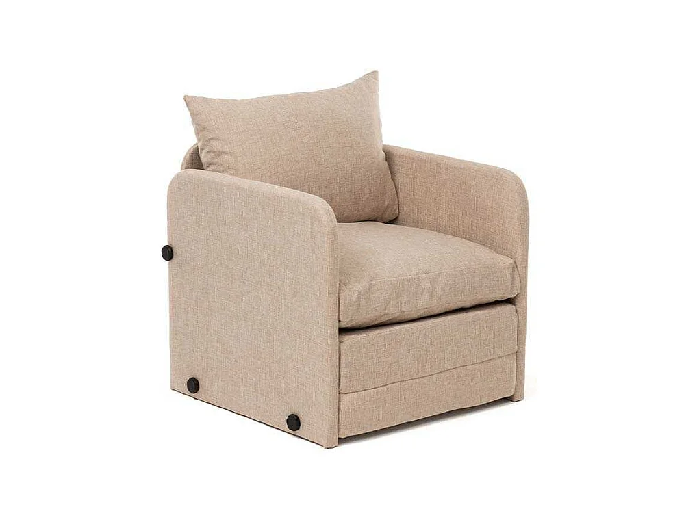 Fauteuil convertible en tissu Saga