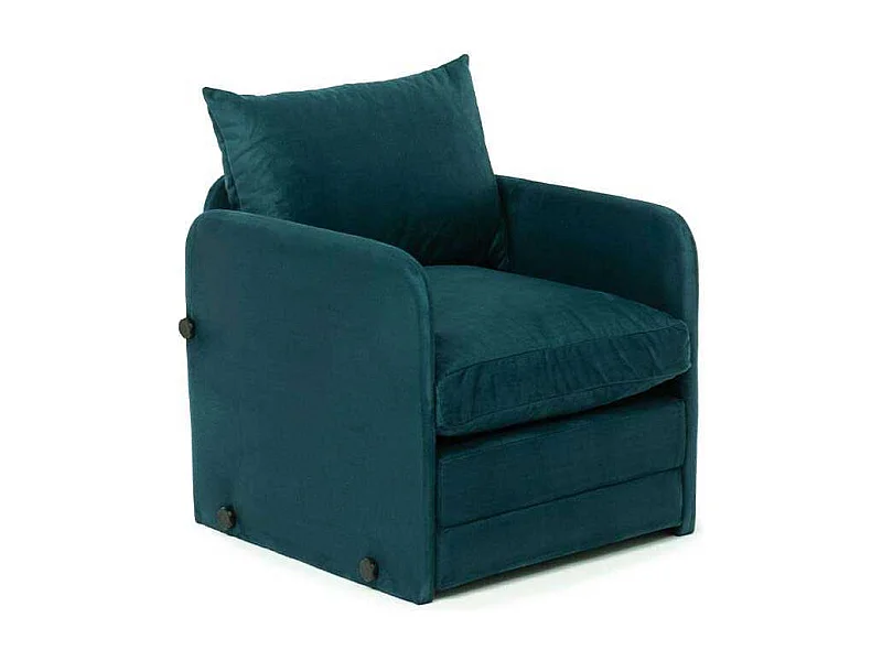 Fauteuil convertible en tissu Saga