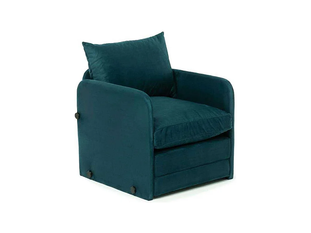 Fauteuil convertible en tissu Saga