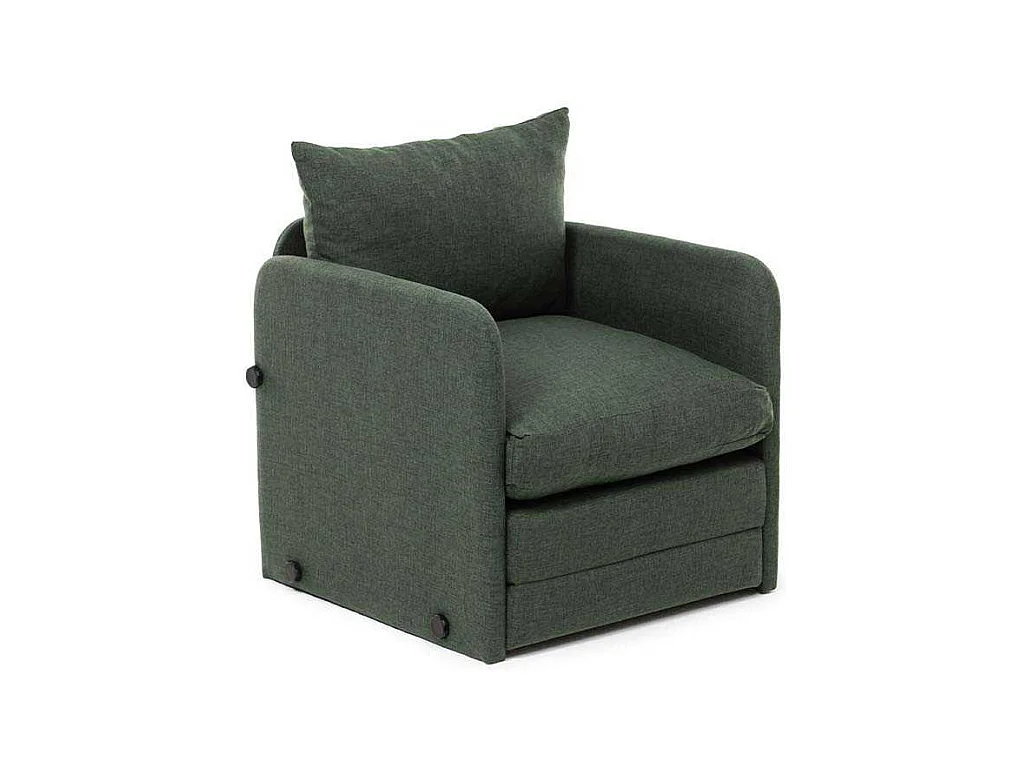 Fauteuil convertible en tissu Saga