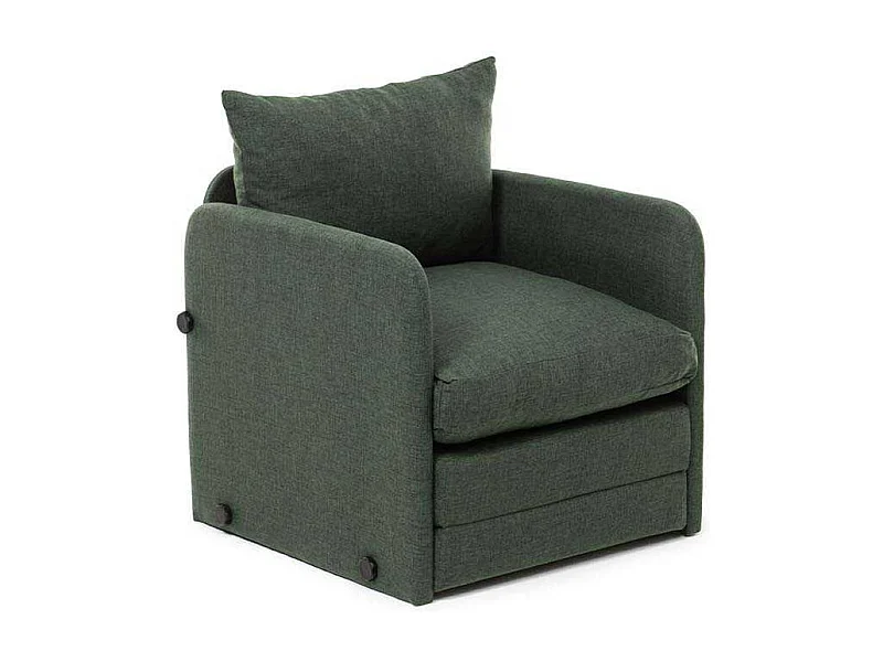 Fauteuil convertible en tissu Saga