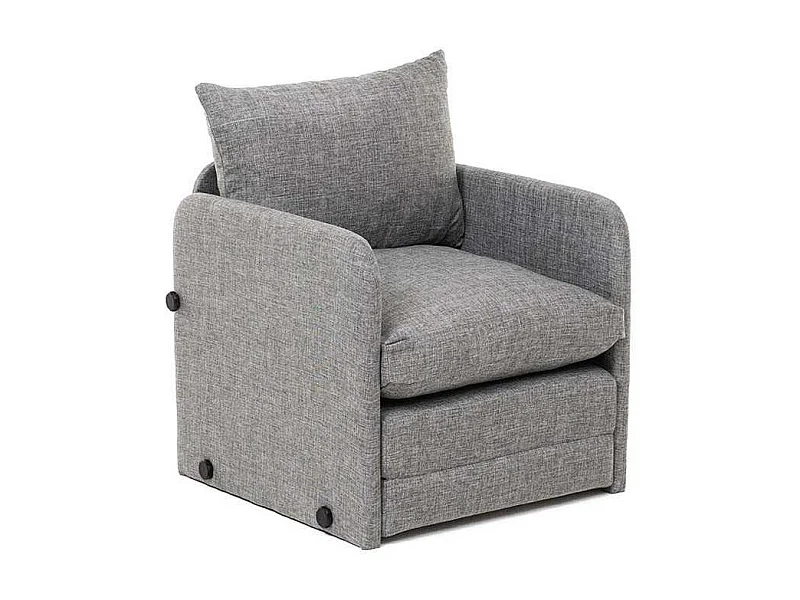 Fauteuil convertible en tissu Saga