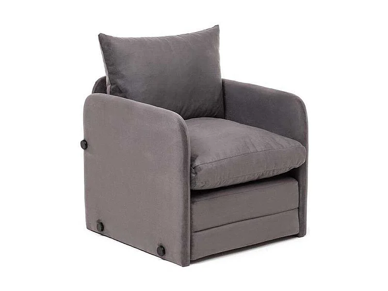 Fauteuil convertible en tissu Saga