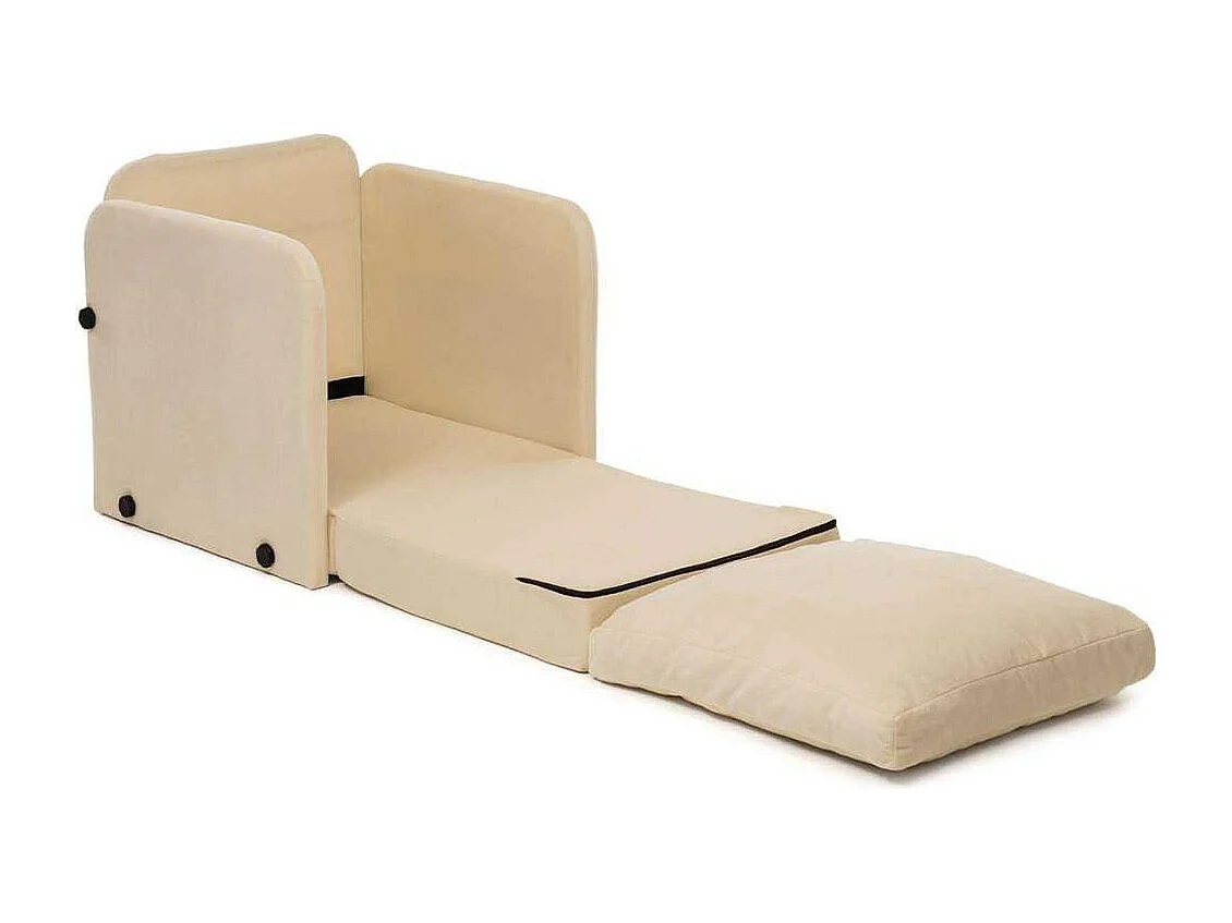 Fauteuil convertible en tissu Saga