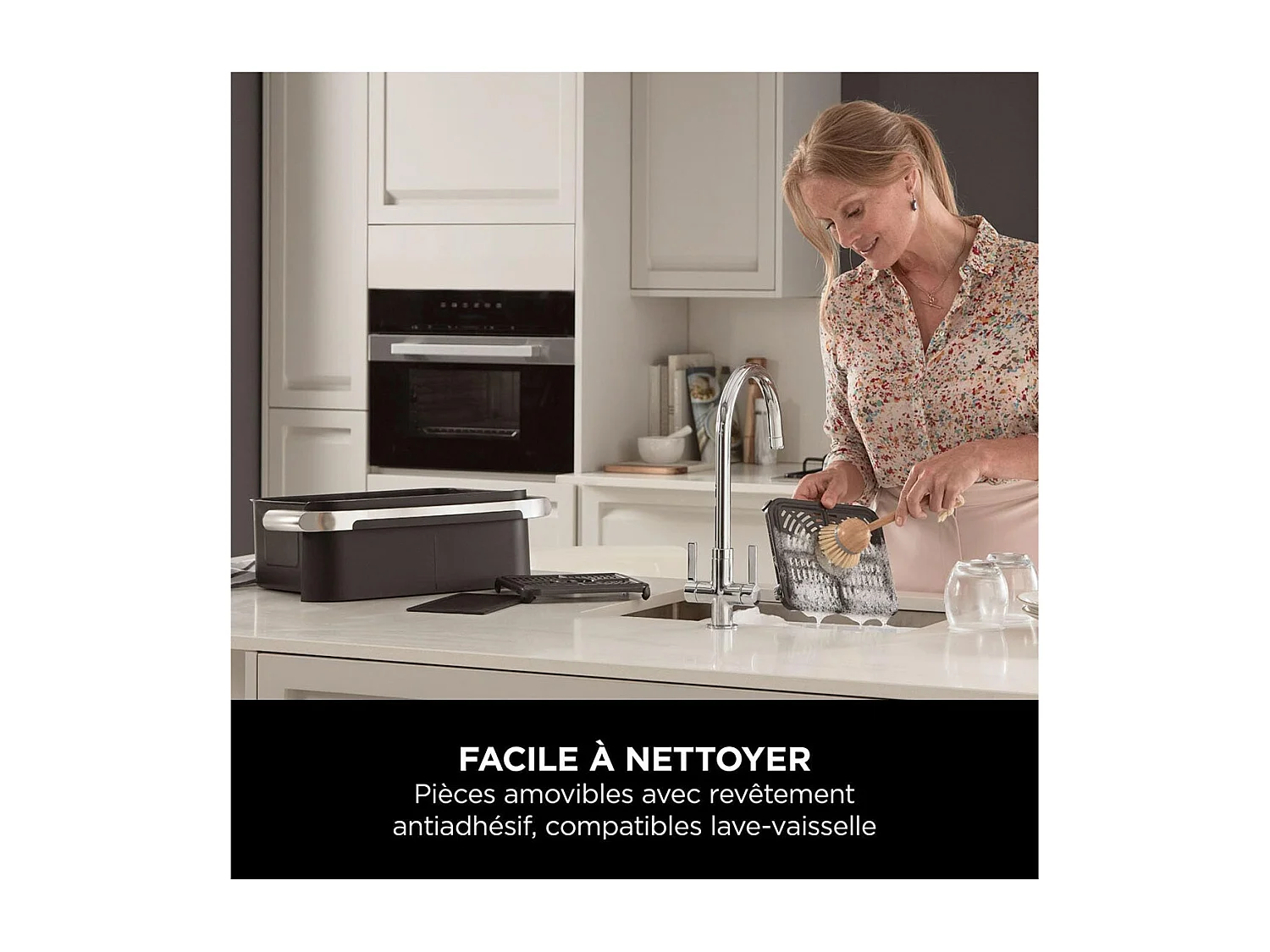 Friteuse sans huile - NINJA - AF500EU - Foodi Flex - 10,4 L - 32,7 x 49,6 x 31,6 cm - Noir