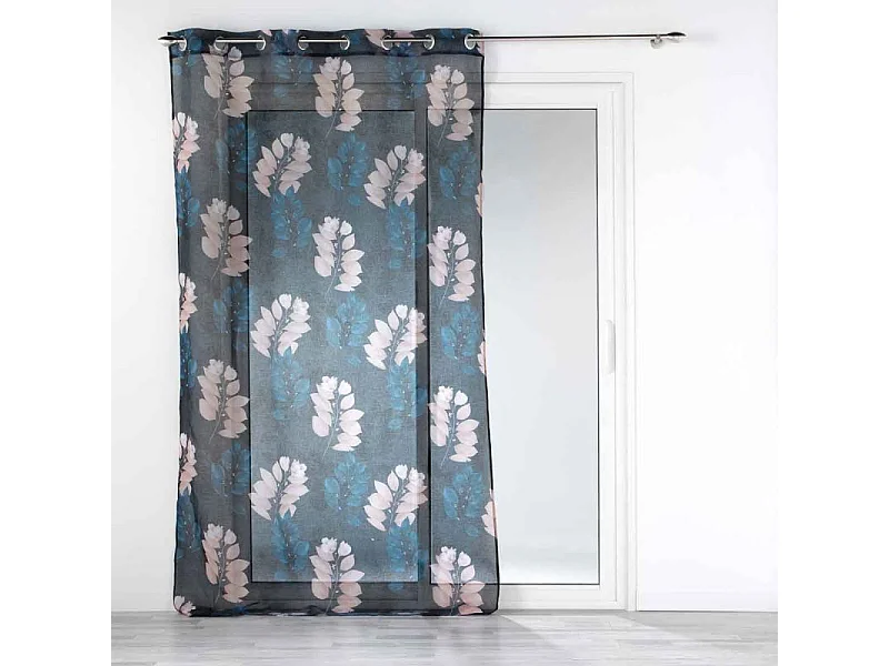 Rideau Voilage à Œillets "Belline" 140x280cm Bleu