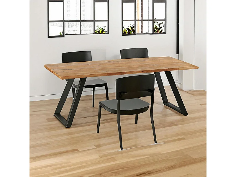 Table à manger extensible bois miel 200 cm COSTENTA