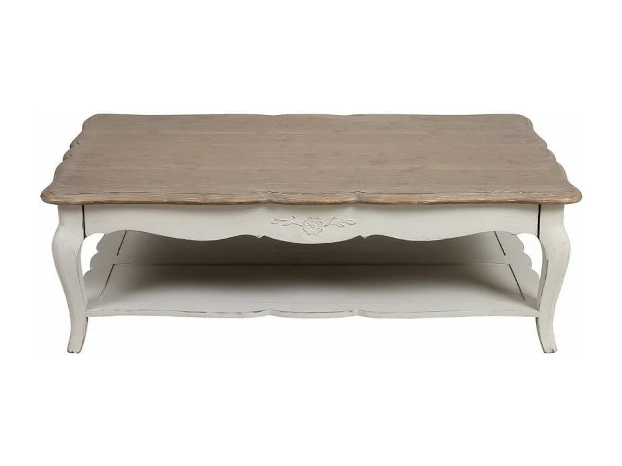 Table basse rectangulaire Bois Blanc - Château Interior's