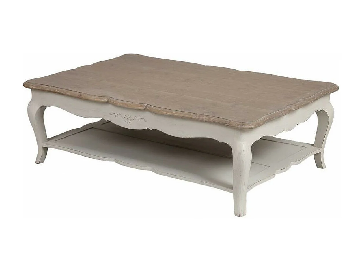 Table basse rectangulaire Bois Blanc - Château Interior's