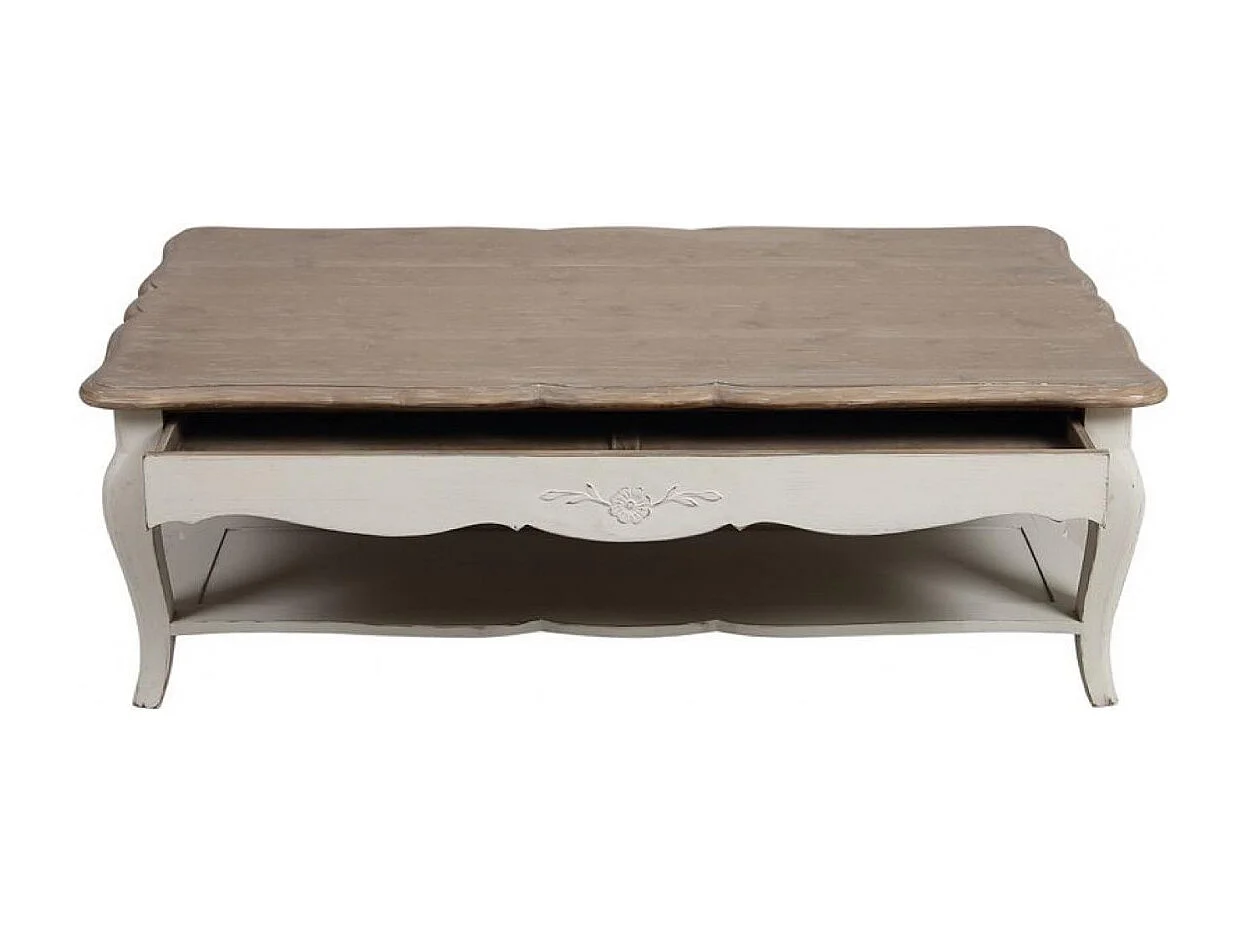 Table basse rectangulaire Bois Blanc - Château Interior's