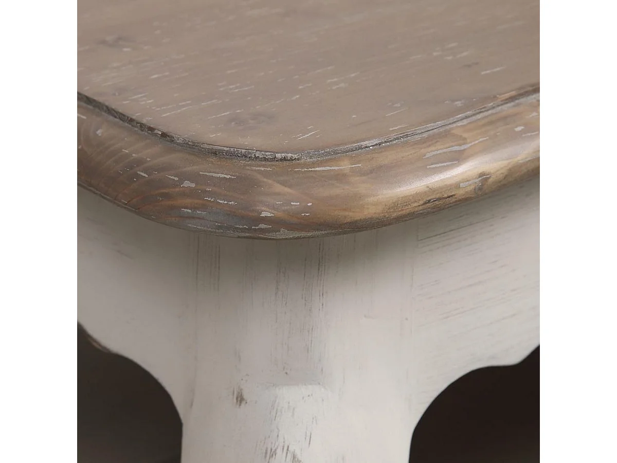 Table basse rectangulaire Bois Blanc - Château Interior's