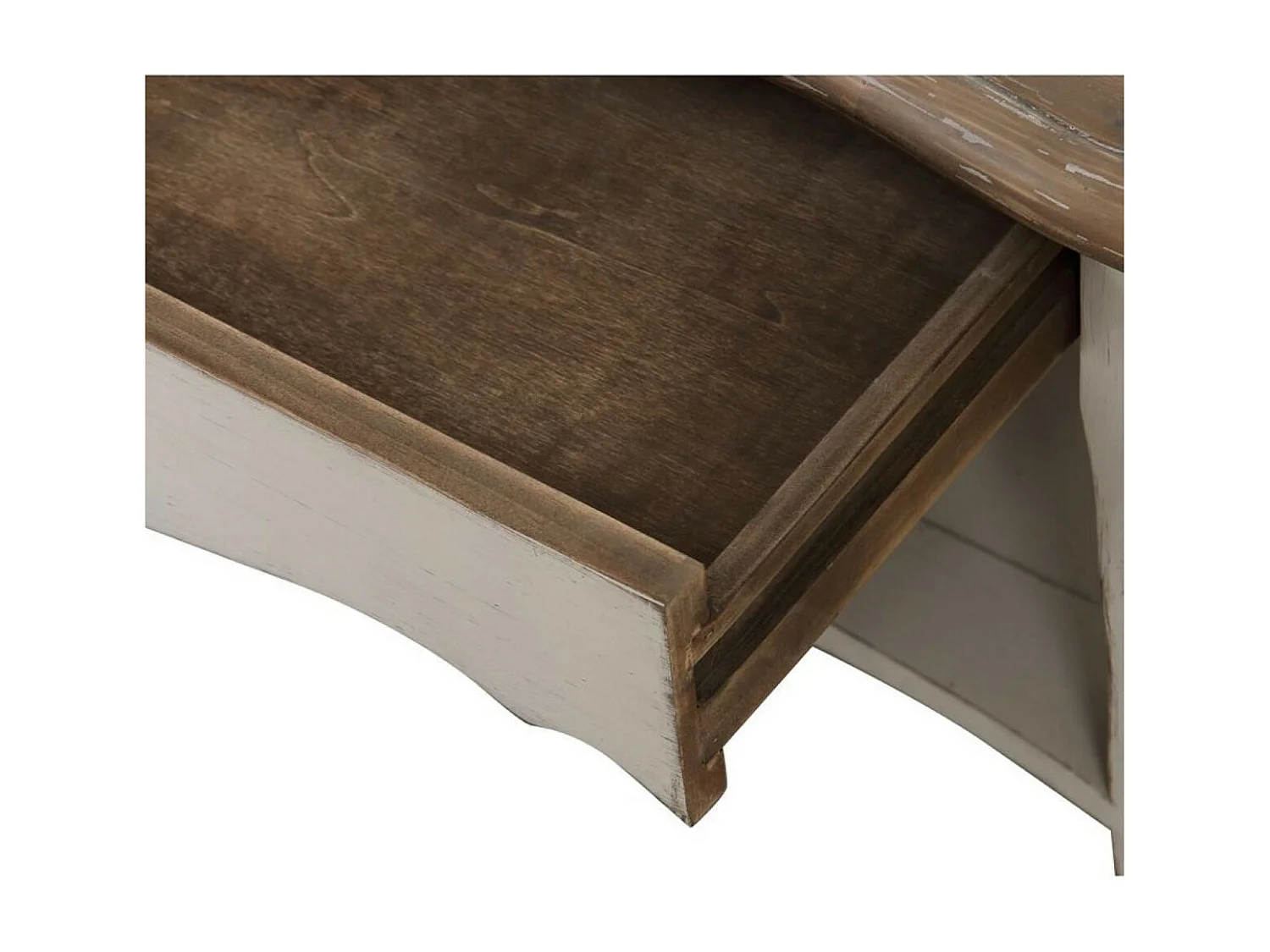 Table basse rectangulaire Bois Blanc - Château Interior's