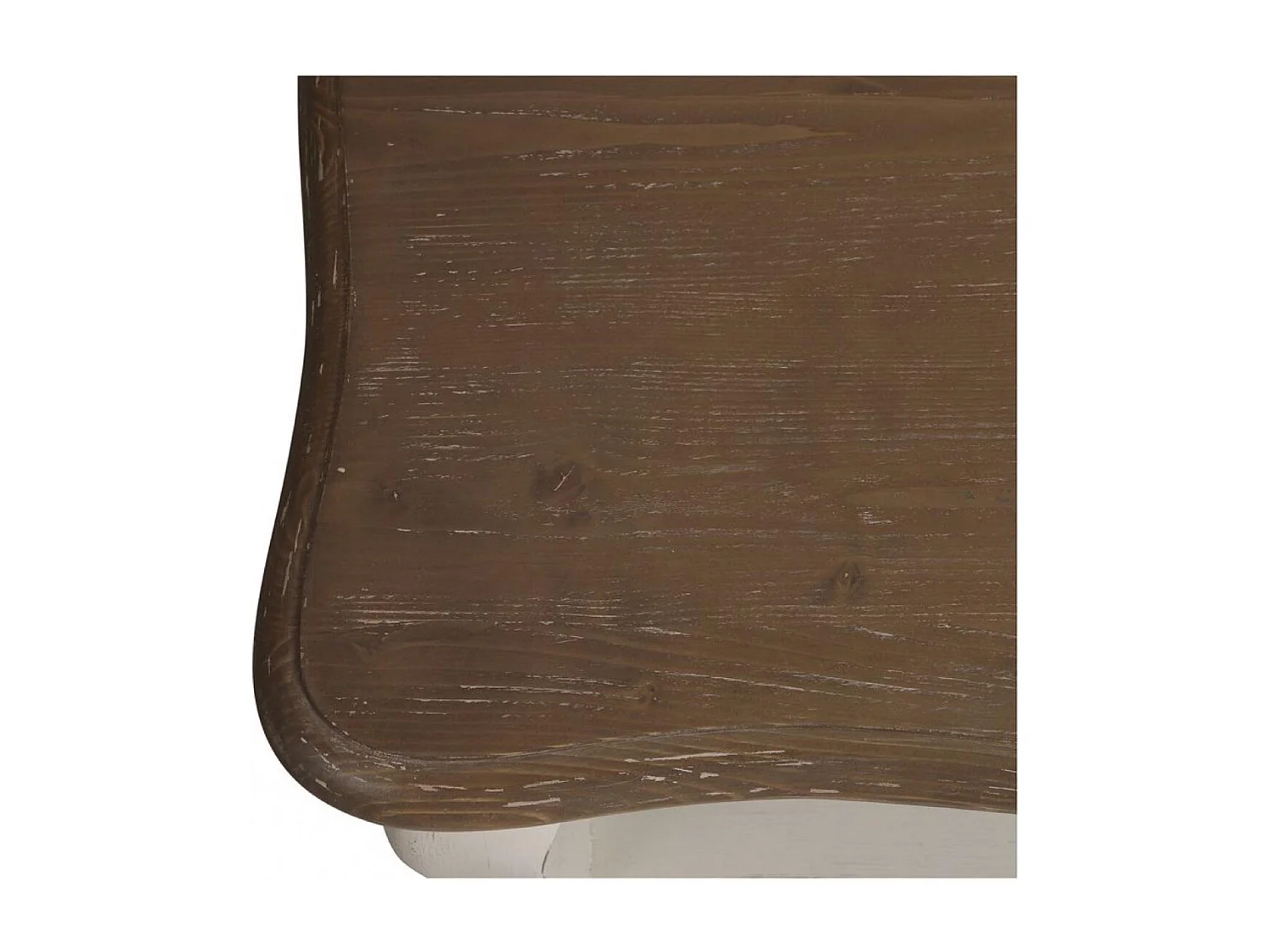 Table basse carrée avec rangement Bois Blanc - Château Interior's