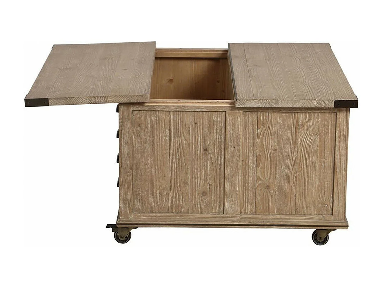 Table basse coffre Bois Beige - Livingstone Interior's