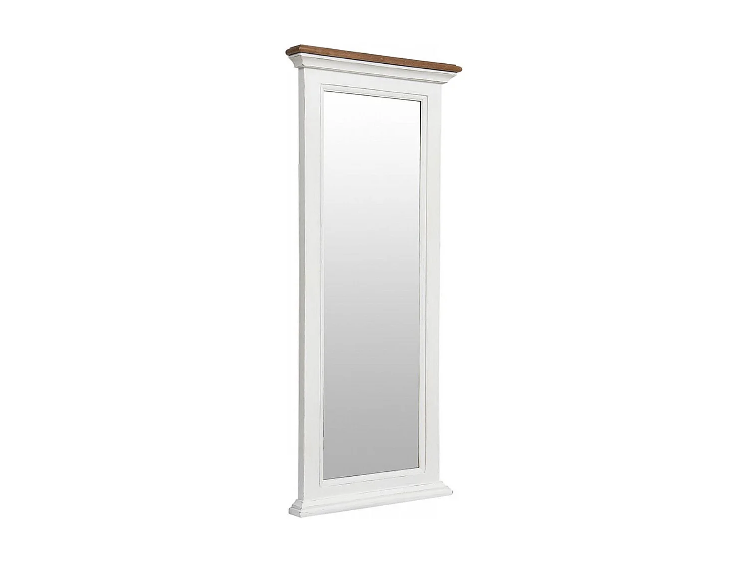 Meuble d'entrée module miroir Bois Blanc - Esquisse Interior's