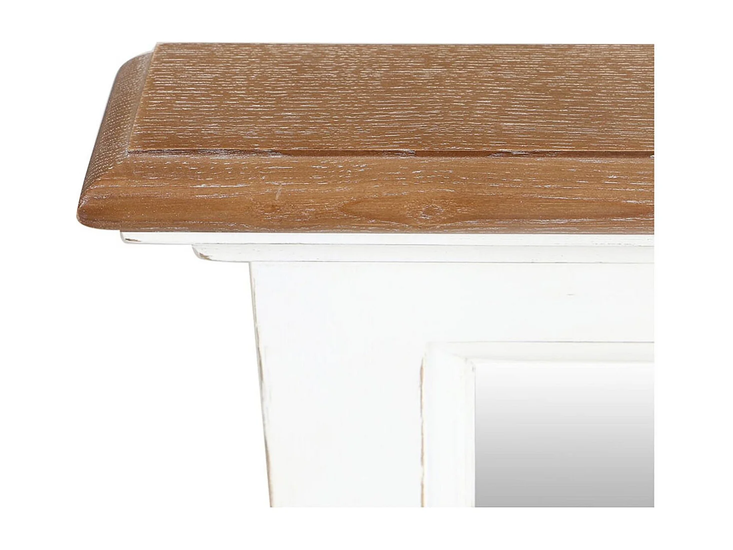 Meuble d'entrée module miroir Bois Blanc - Esquisse Interior's