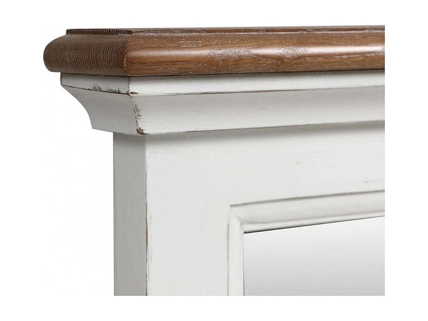 Meuble d'entrée module miroir Bois Blanc - Esquisse Interior's