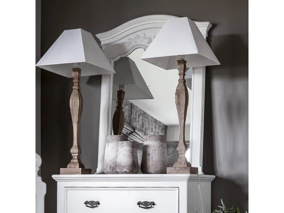 Miroir trumeau MDF Blanc - Romance Interior's