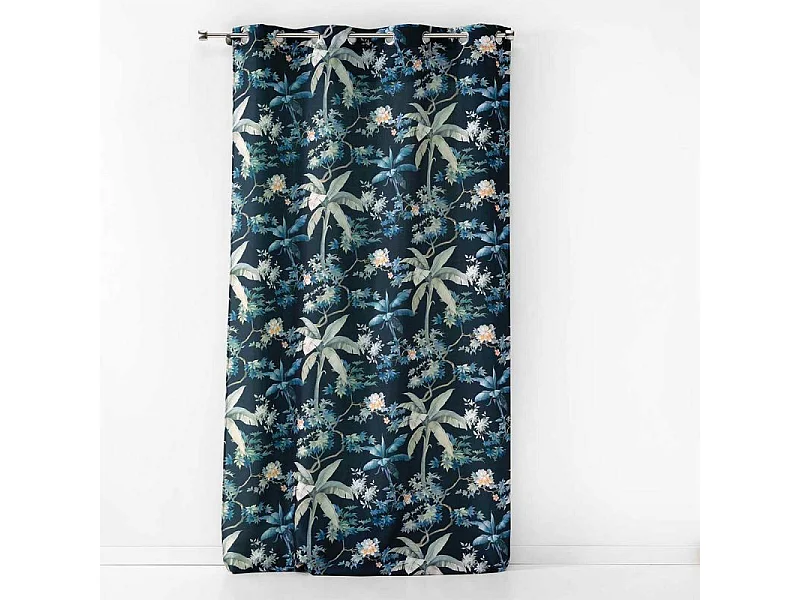 Rideau à Œillets Imprimé "Fabulous" 140x280cm Bleu