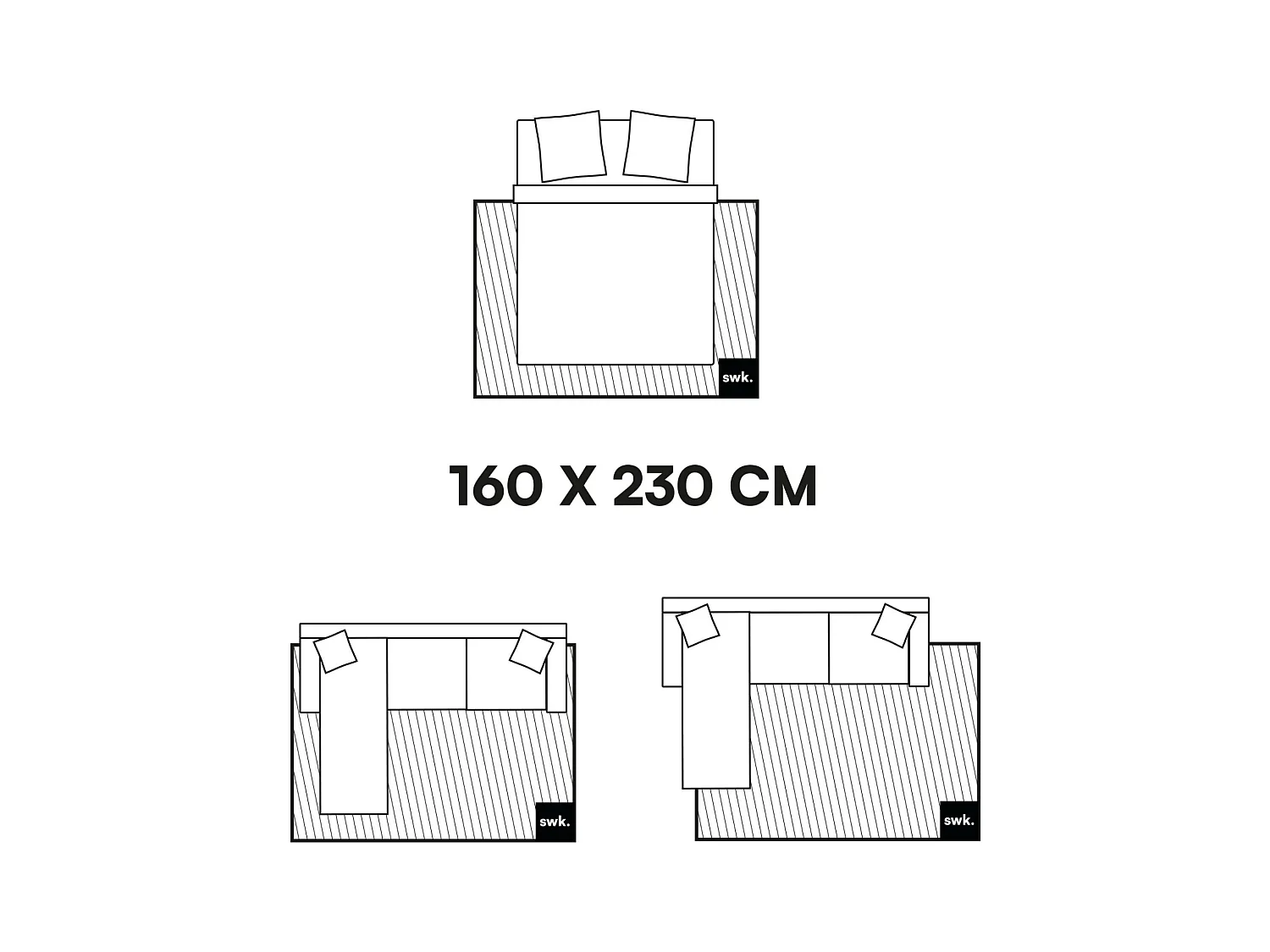 Tapis intérieur shaggy. motifs géométriques. multicolore. 160 x 230cm