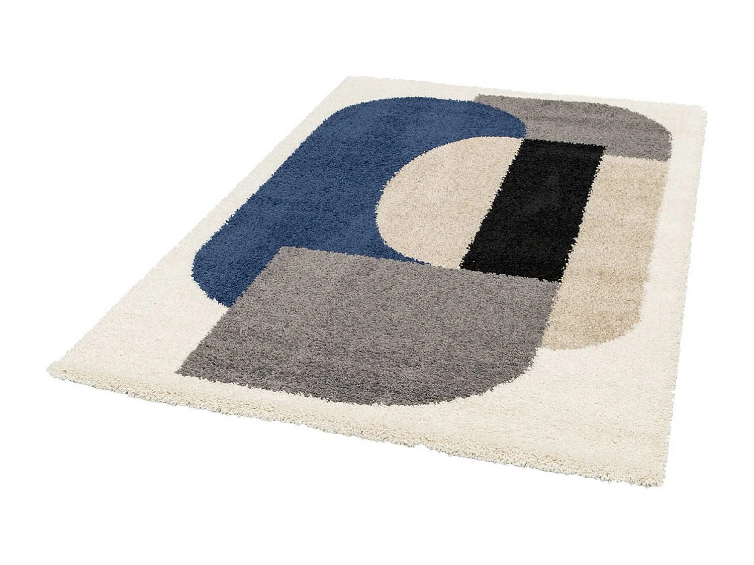 Tapis intérieur shaggy. motifs géométriques. multicolore. 160 x 230cm