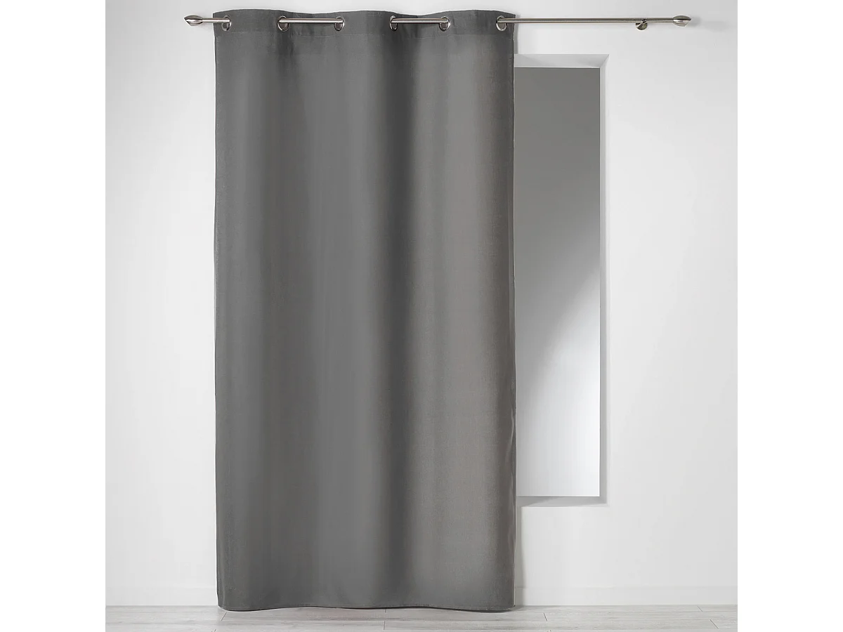 Rideau à Oeillets "Panama" 140x240cm Gris Ardoise