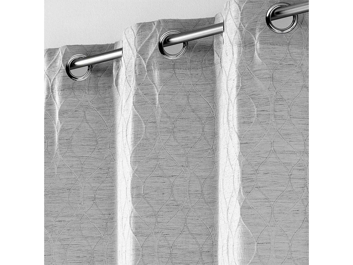Rideau à Œillets "Odyssea" 137x260cm Gris