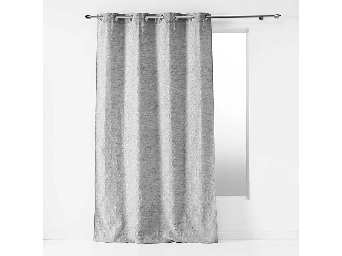 Rideau à Œillets "Odyssea" 137x260cm Gris