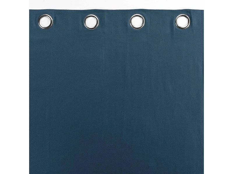 Cortina con ollaos 100% algodón Panamá