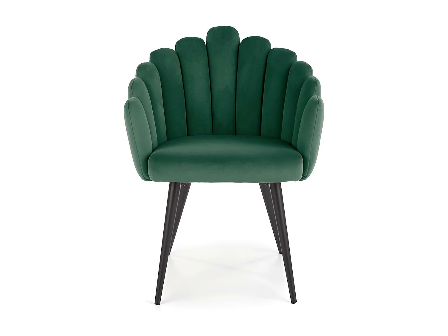 Sedia K410/Tessuto-Velluto/Verde