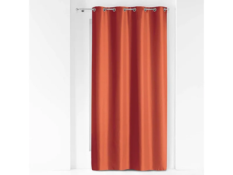 Rideau à Œillets "Essentiel" 140x280cm Terracotta