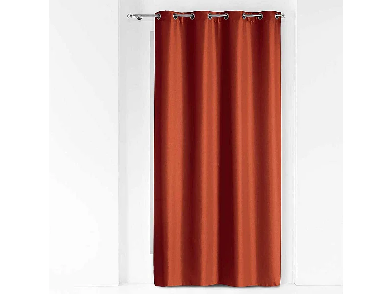 Rideau à Œillets "Essentiel" 140x280cm Terracotta