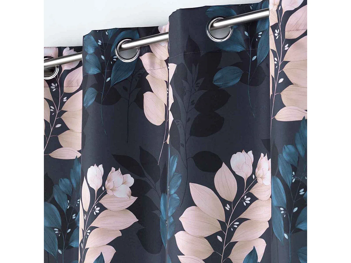 Rideau à Œillets "Belline" 140x260cm Bleu