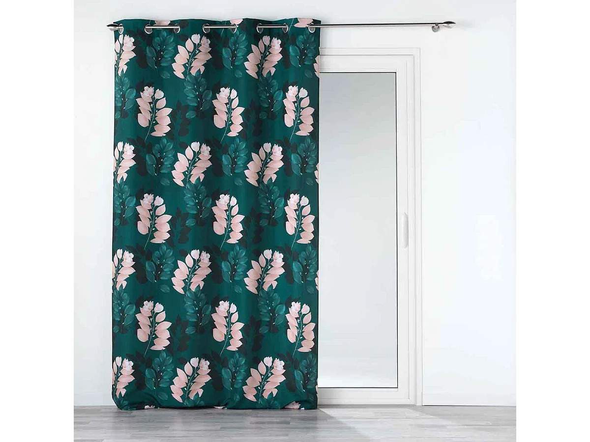 Rideau à Œillets "Belline" 140x260cm Émeraude