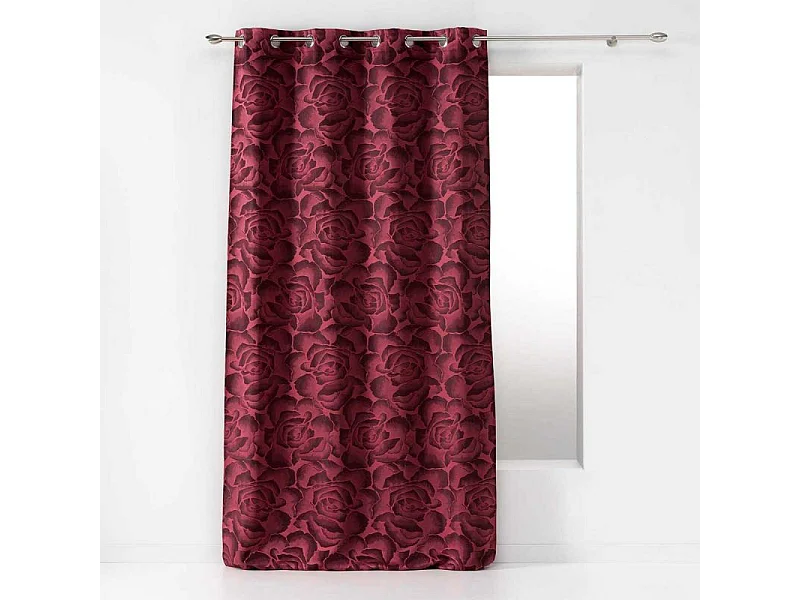 Rideau à Œillets "Rosalina" 140x260cm Bordeaux