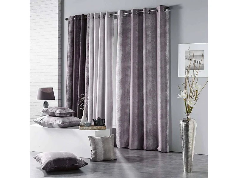 Cortina estampada efecto helado 140 x 260 cm