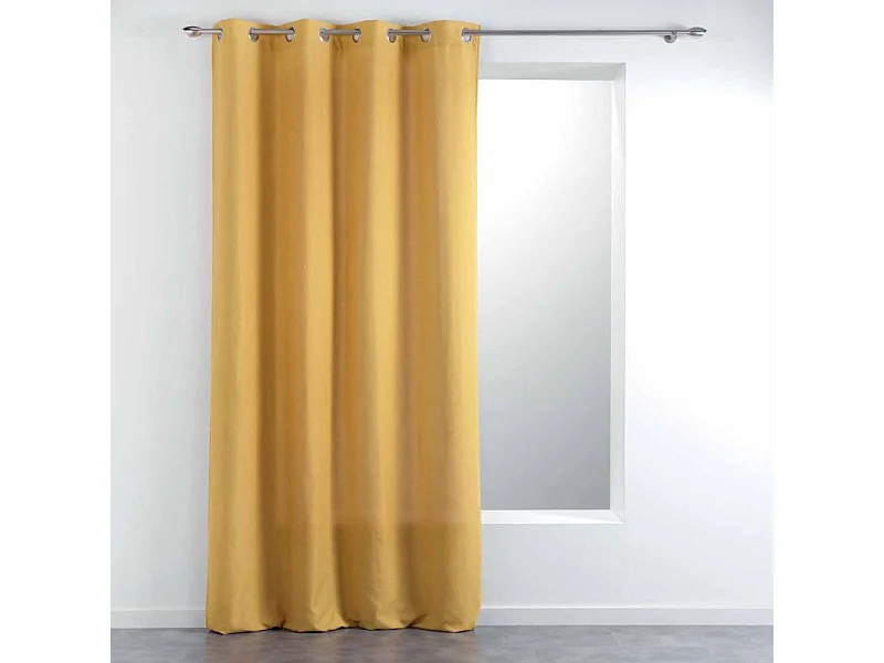 Rideau à Œillets "Meliane" 140x260cm Jaune