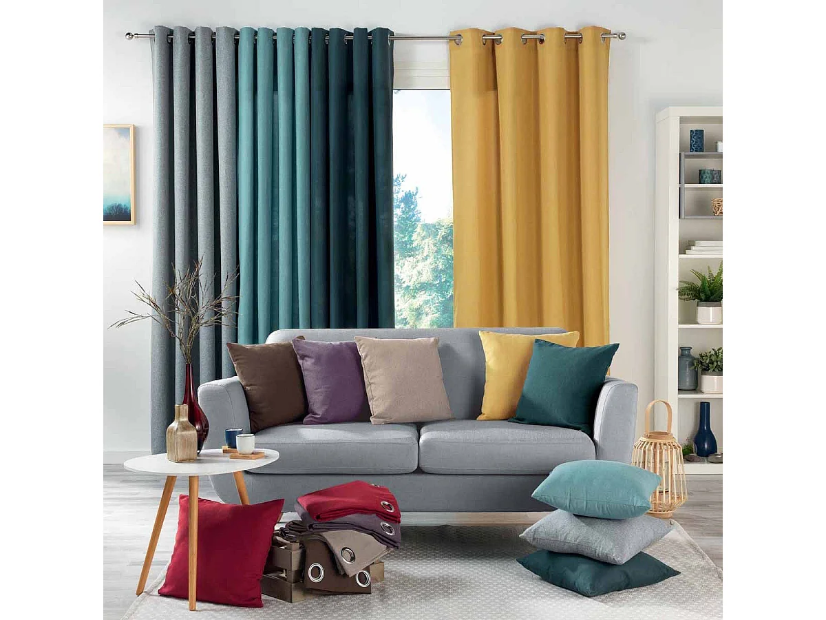 Rideau à Œillets "Meliane" 140x260cm Violet