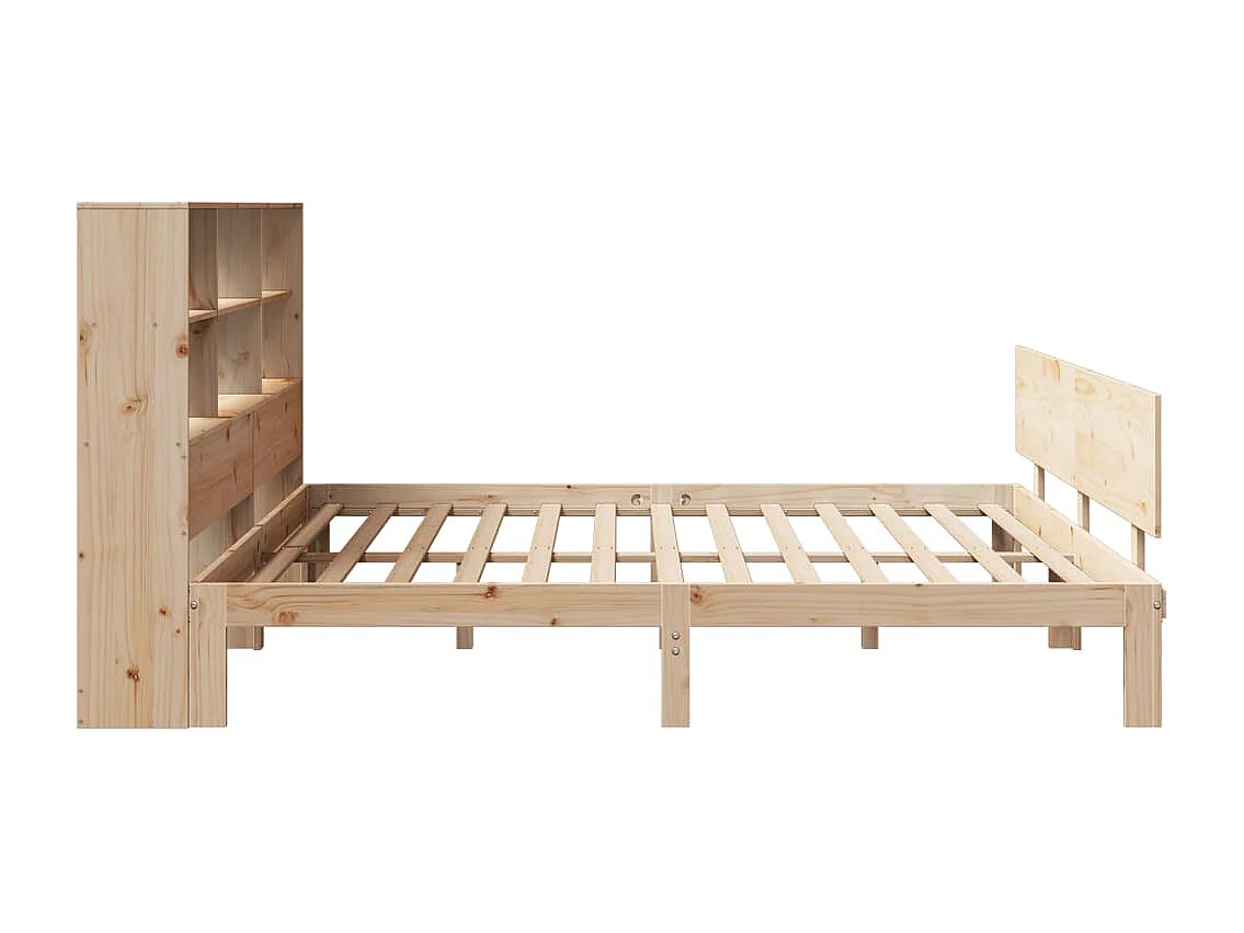 Cama com estante sem colchão 180x200 cm pinho maciço