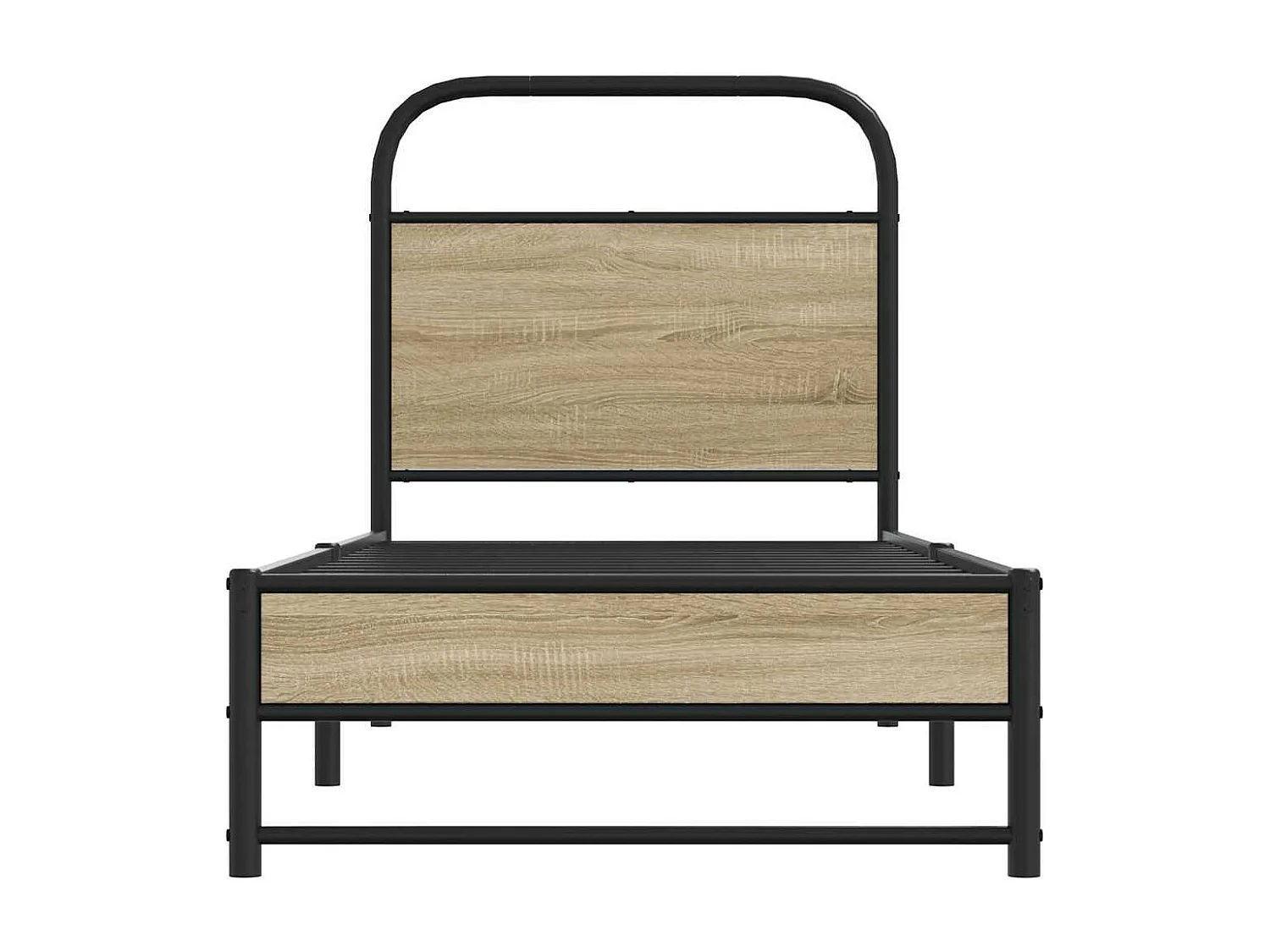 Estructura cama sin colchón 75x190 cm madera contrachapada