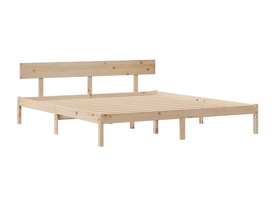 Cama com estante sem colchão 180x200 cm pinho maciço